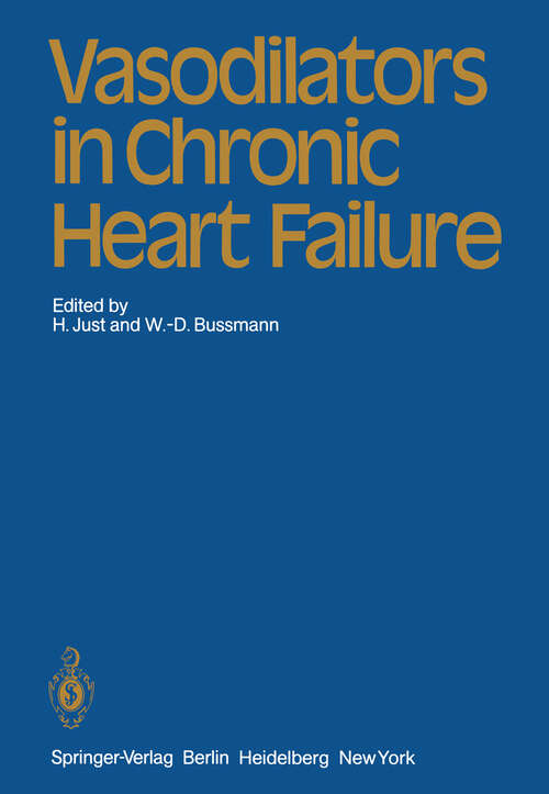 Book cover of Vasodilators in Chronic Heart Failure (1983)