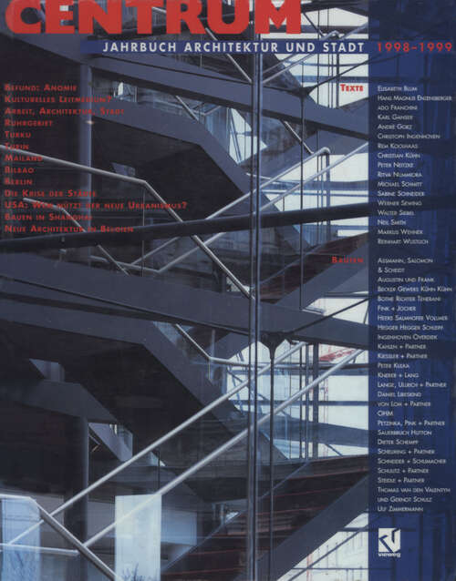 Book cover of CENTRUM: Jahrbuch Architektur und Stadt 1998 – 1999 (1998)