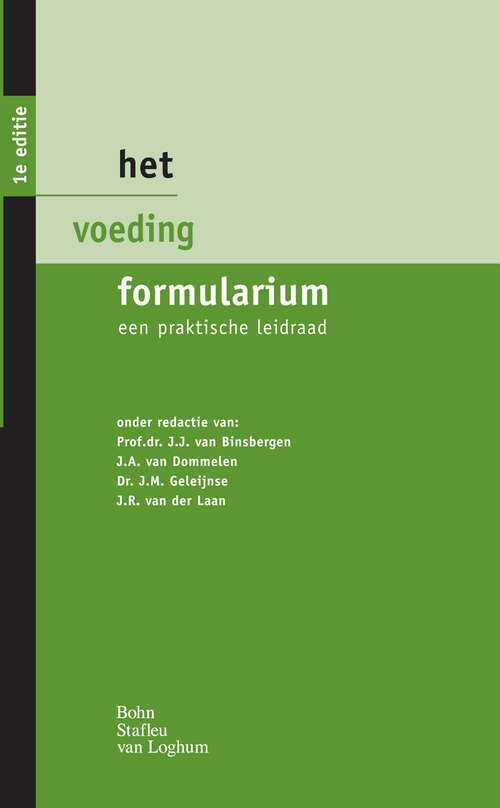 Book cover of Het voeding formularium: Een praktische leidraad (2011)