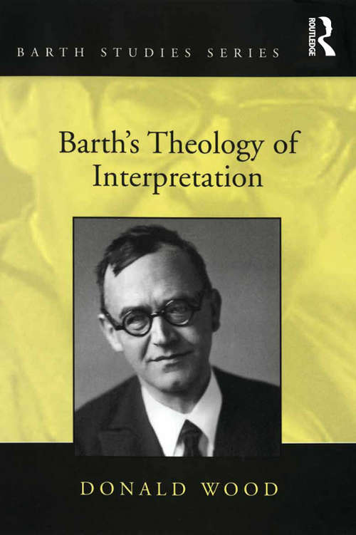 Book cover of Barth's Theology of Interpretation (Barth Studies)