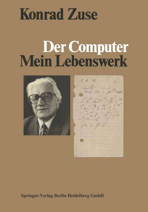 Book cover of Der Computer: Mein Lebenswerk (1984)