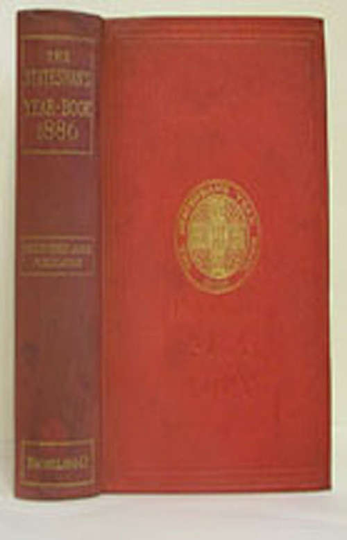 Book cover of The Statesman's Year-Book (23th ed. 1886) (The Statesman's Yearbook)
