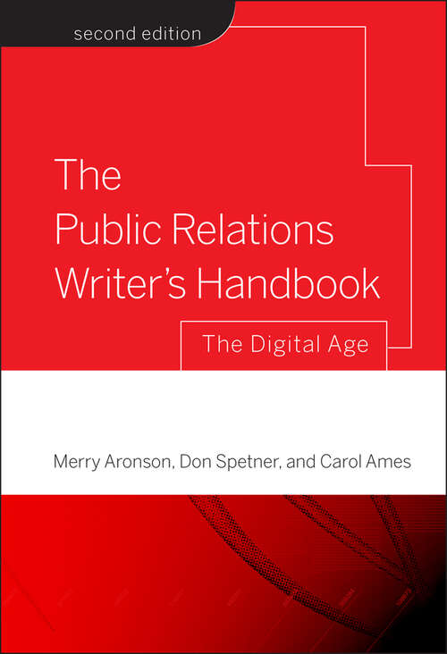 Book cover of The Public Relations Writer's Handbook: The Digital Age (2)