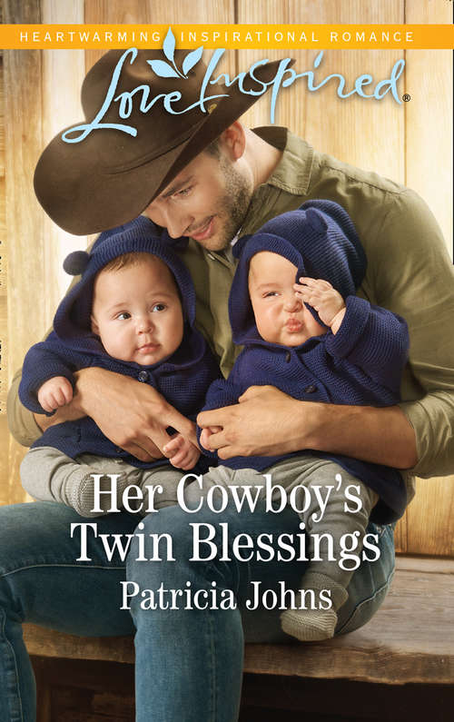 Book cover of Her Cowboy's Twin Blessings: Minding The Amish Baby Her Cowboy's Twin Blessings The Rancher's Baby Surprise (ePub edition) (Montana Twins #1)