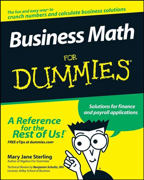 Book cover of Business Math For Dummies