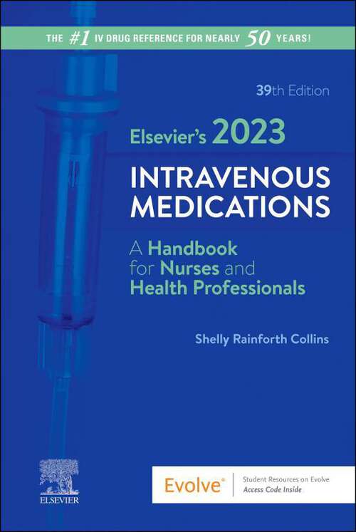 Book cover of Elsevier's 2023 Intravenous Medications - E-Book