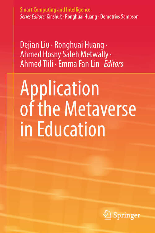 Book cover of Application of the Metaverse in Education