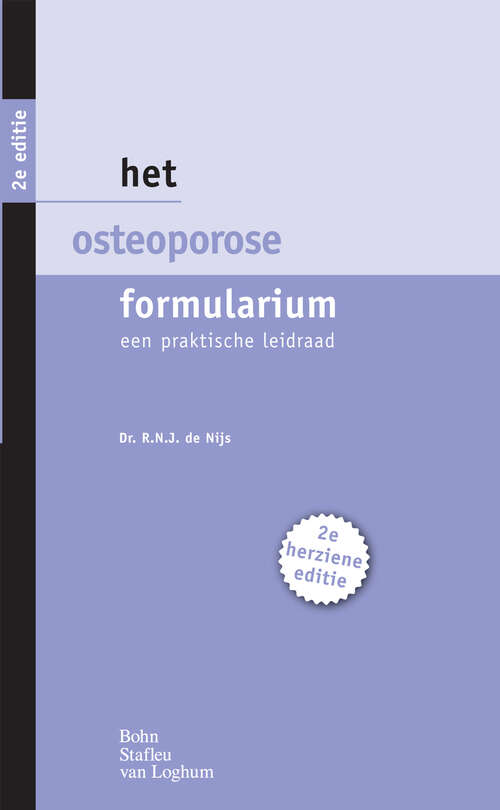 Book cover of Het osteoporose formularium: Een praktische leidraad (2nd ed. 2012)