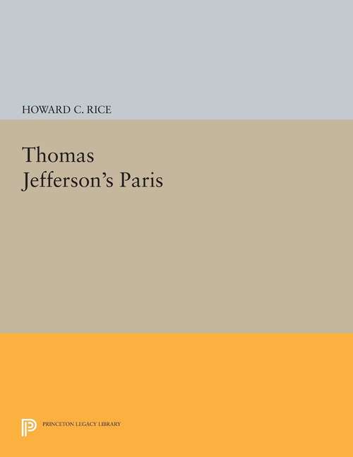 Book cover of Thomas Jefferson's Paris