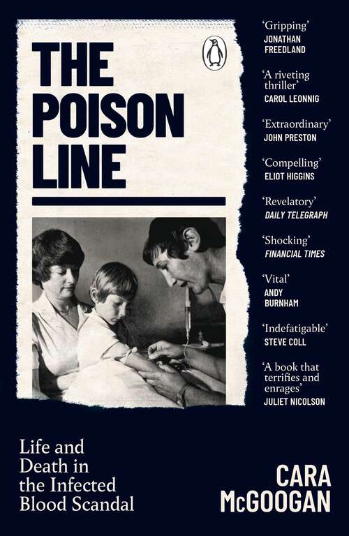 Book cover of The Poison Line: Life and Death in the Infected Blood Scandal