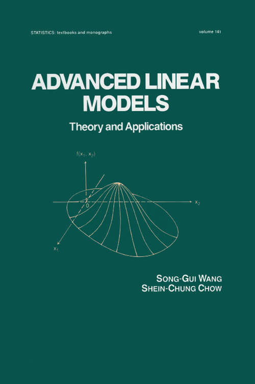 Book cover of Advanced Linear Models: Theory and Applications