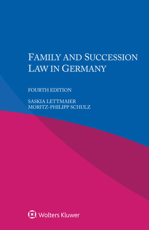 Book cover of Family and Succession Law in Germany