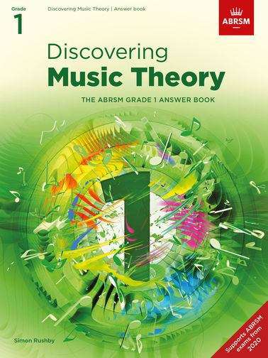 Book cover of Discovering Music Theory, The ABRSM Grade 1 Answer Book (PDF)