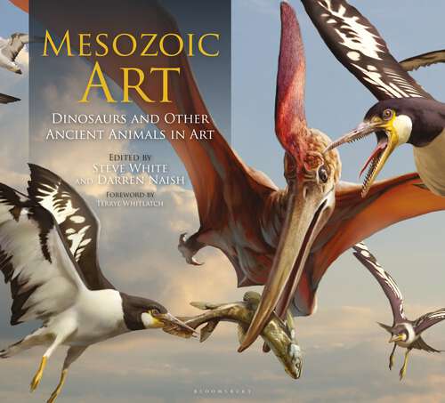 Book cover of Mesozoic Art: Dinosaurs and Other Ancient Animals in Art