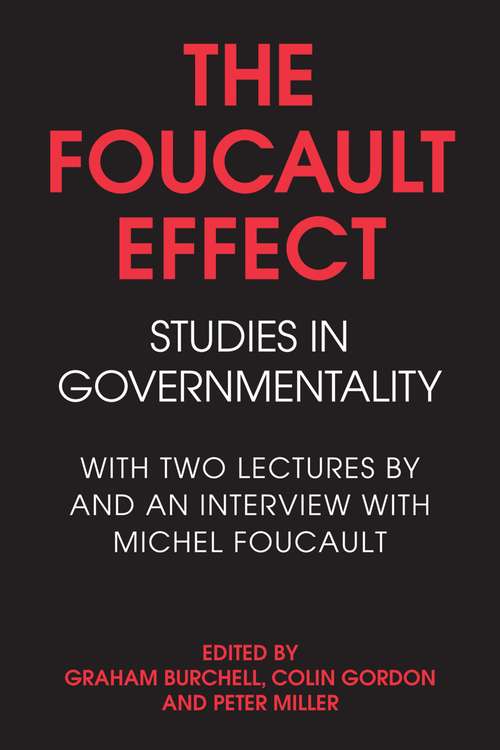 Book cover of The Foucault Effect: Studies in Governmentality
