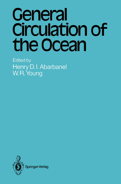Book cover of General Circulation of the Ocean (1987) (Topics in Atmospheric and Oceanic Sciences)