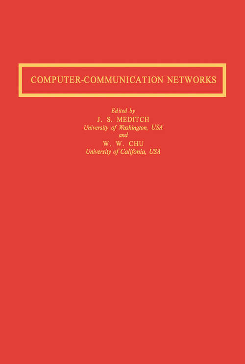 Book cover of Computer-Communication Networks
