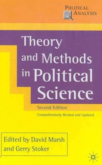 Book cover of Theory and Methods in Political Science (PDF)