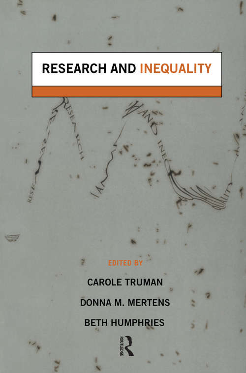Book cover of Research and Inequality