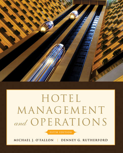 Book cover of Hotel Management and Operations