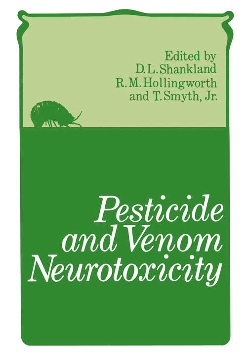 Book cover of Pesticide and Venom Neurotoxicity (1978)
