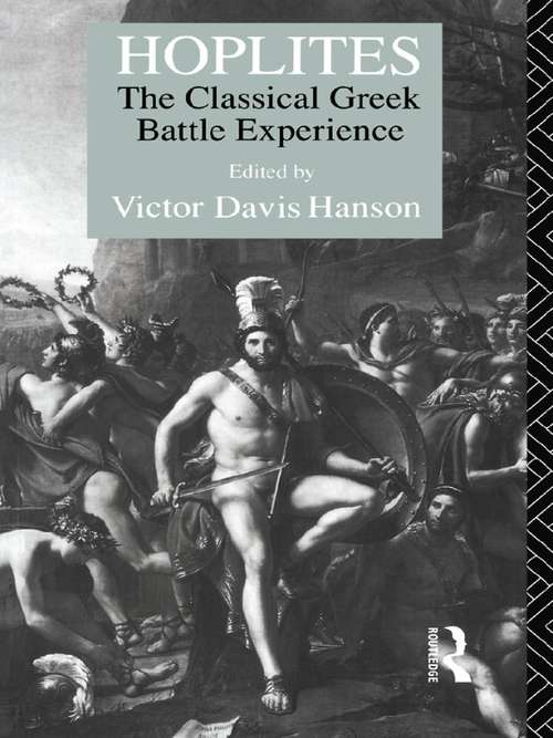 Book cover of Hoplites: The Classical Greek Battle Experience