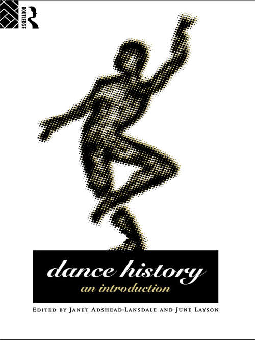 Book cover of Dance History: An Introduction