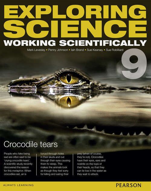 Book cover of Exploring Science: Working Scientifically Student Book Year 9 (Exploring Science 4)