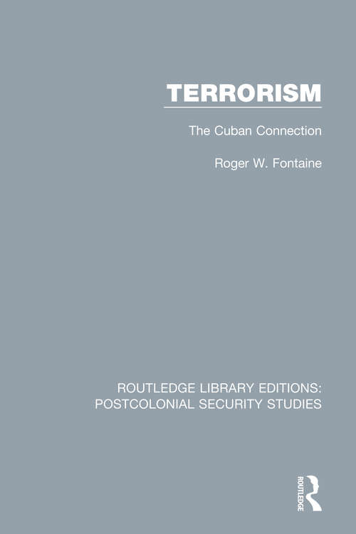 Book cover of Terrorism: The Cuban Connection