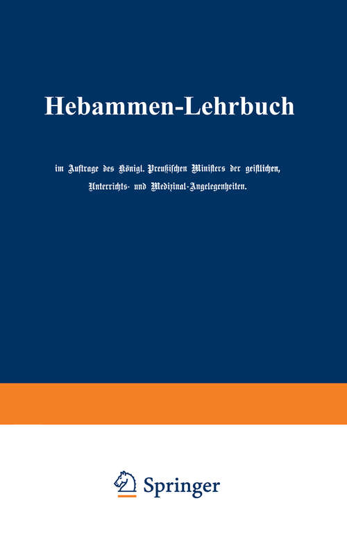 Book cover of Hebammen-Lehrbuch (1904)
