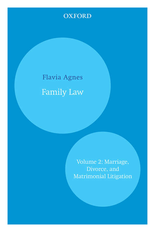 Book cover of Family Law: Volume 2: Marriage, Divorce, and Matrimonial Litigation