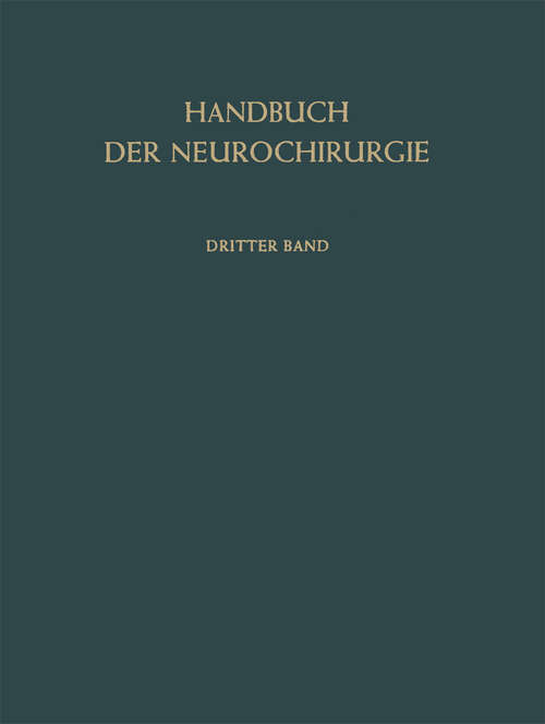 Book cover of Pathologische Anatomie der Raumbeengenden Intrakraniellen Prozesse (1956) (Handbuch der Neurochirurgie. #3)