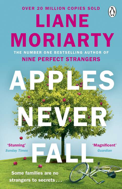Book cover of Apples Never Fall: Now a major TV series starring Annette Bening and Sam Neil, from the creator of Big Little Lies