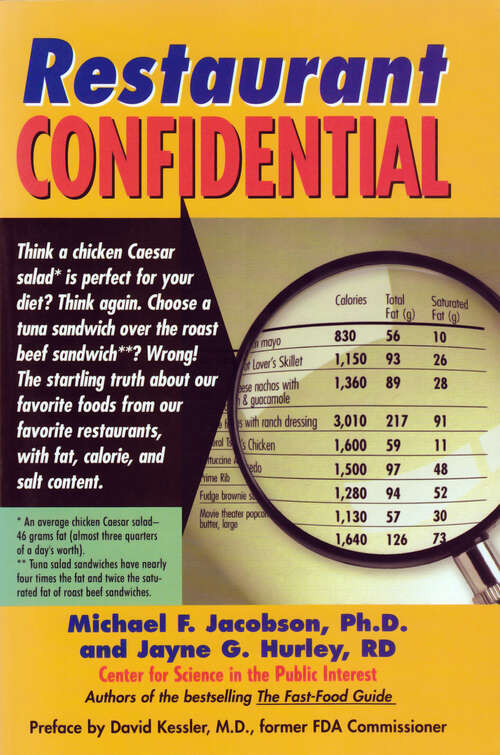 Book cover of Restaurant Confidential