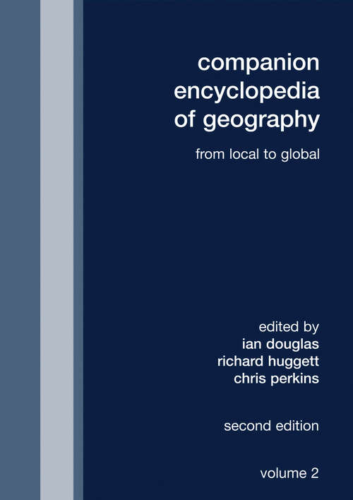 Book cover of Companion Encyclopedia of Geography: From the Local to the Global