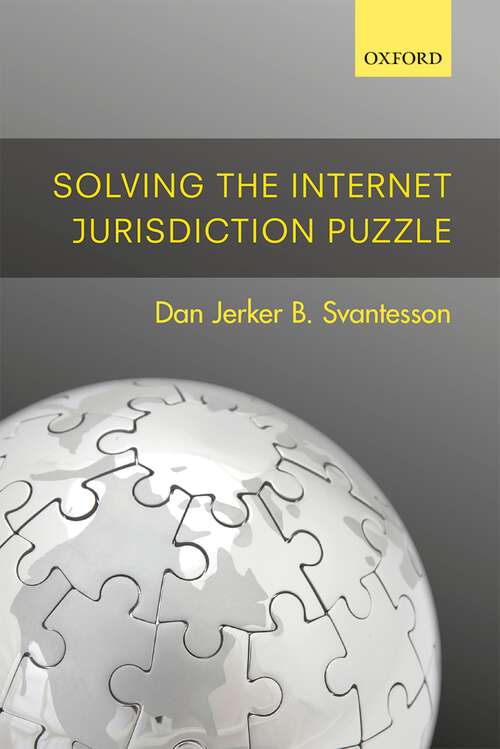 Book cover of Solving the Internet Jurisdiction Puzzle