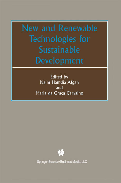 Book cover of New and Renewable Technologies for Sustainable Development (2002)
