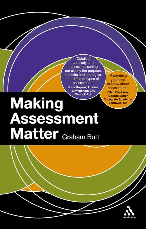 Book cover of Making Assessment Matter