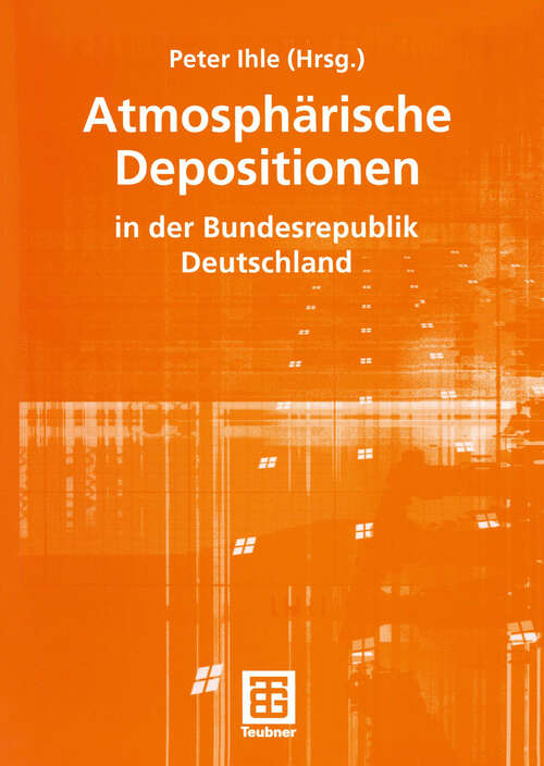 Book cover of Atmosphärische Depositionen in der Bundesrepublik Deutschland (2001) (Schriftenreihe des Instituts für Energetik und Umwelt)