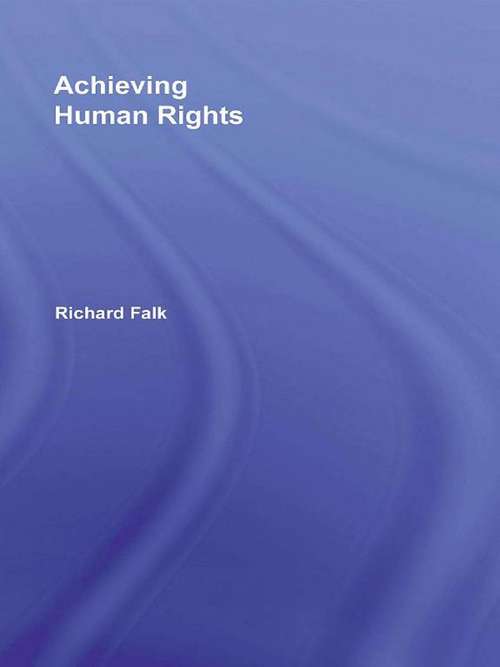 Book cover of Achieving Human Rights