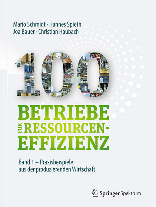 Book cover of 100 Betriebe für Ressourceneffizienz - Band 1: Praxisbeispiele aus der produzierenden Wirtschaft
