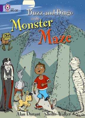 Book cover of Collins Big Cat, Band 09, Purple: Buzz and Bingo in the Monster Maze (PDF)