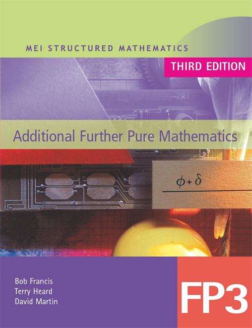 Book cover of MEI Additional Further Pure Mathematics FP3 (PDF)
