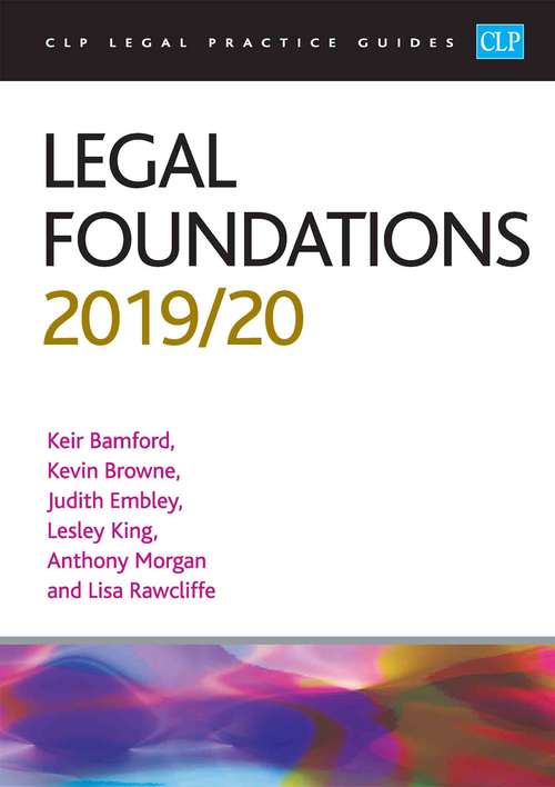 Book cover of Legal Foundations 2019/20 (PDF)
