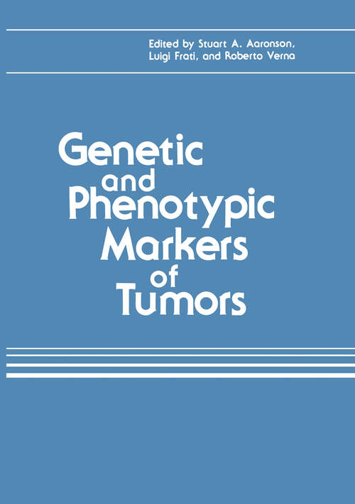 Book cover of Genetic and Phenotypic Markers of Tumors (1984)