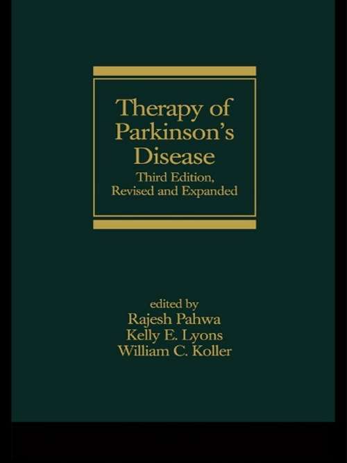 Book cover of Therapy of Parkinson's Disease (3)