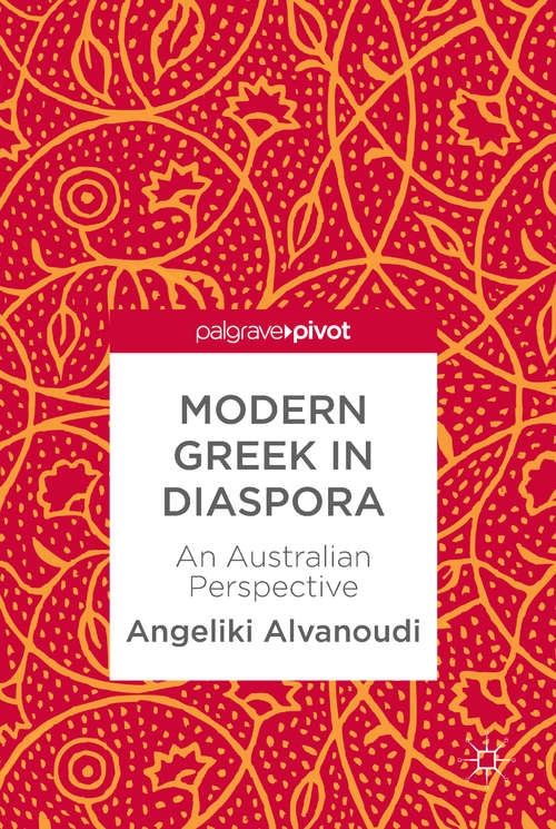 Book cover of Modern Greek in Diaspora (PDF)