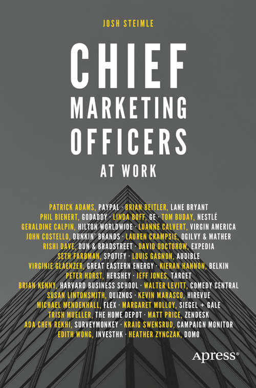 Book cover of Chief Marketing Officers at Work (1st ed.)