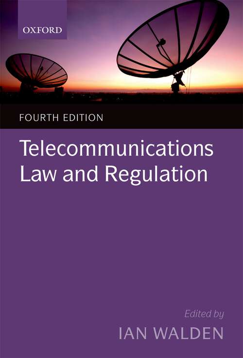 Book cover of Telecommunications Law and Regulation