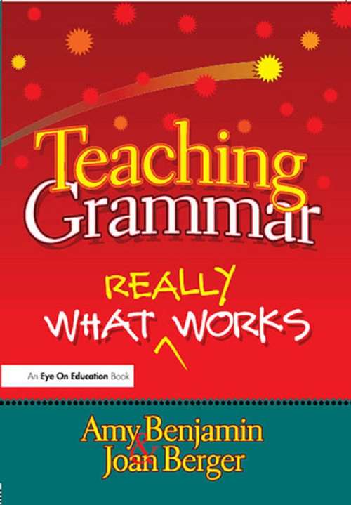 Book cover of Teaching Grammar: What Really Works
